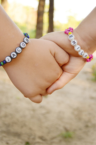 beaded name bracelet custom friendship letter bead bracelet, personali -  Lily Daily Boutique